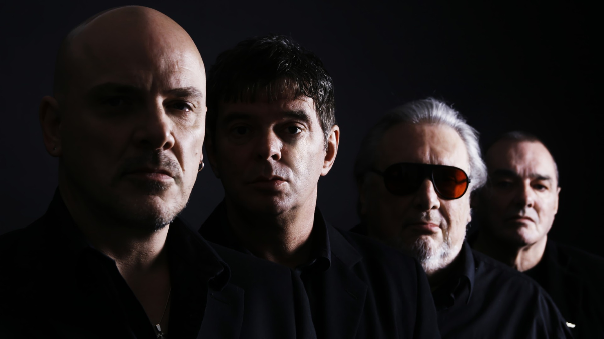 From left to right: Baz Warne, JJ Burnel, Jet Black, and Dave Greenfield of the Stranglers.